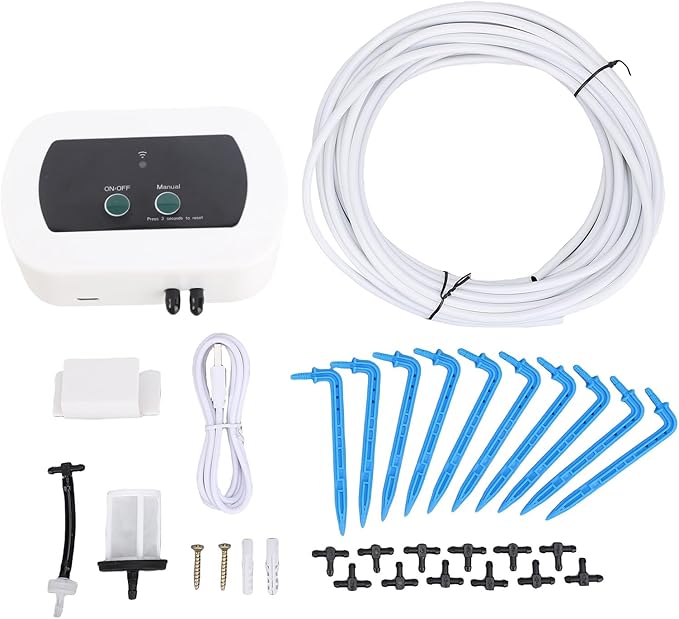 Smart WiFi Watering System 400mlmin Flowrate Drip Irrigation System Kit with App Control for Home and Orchard (BSV-IC203)