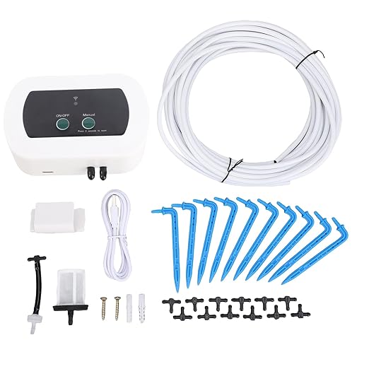 WiFi Drip Irrigation System for 10 Plants App Controlled Automatic Watering Kit with 400ml/min,IP65 Rated
