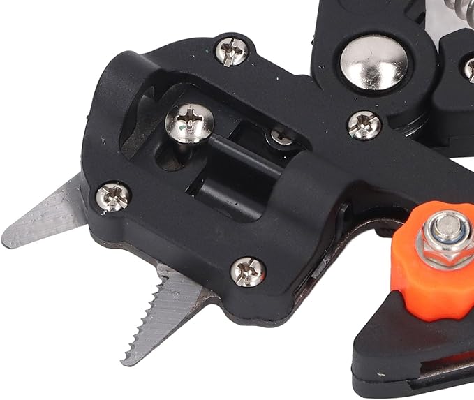 Premium Garden Grafting Shears Professional Grade Pruning Tool with 3 Interchangeable Blades for Fruit Tree Grafting and Plant Propagation (10113A Cloth Bag)
