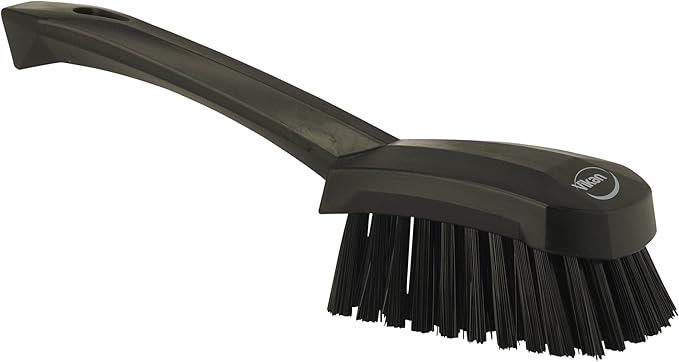 Vikan 41929 Brush,Washing,Stiff,10",PP/PBT,Black