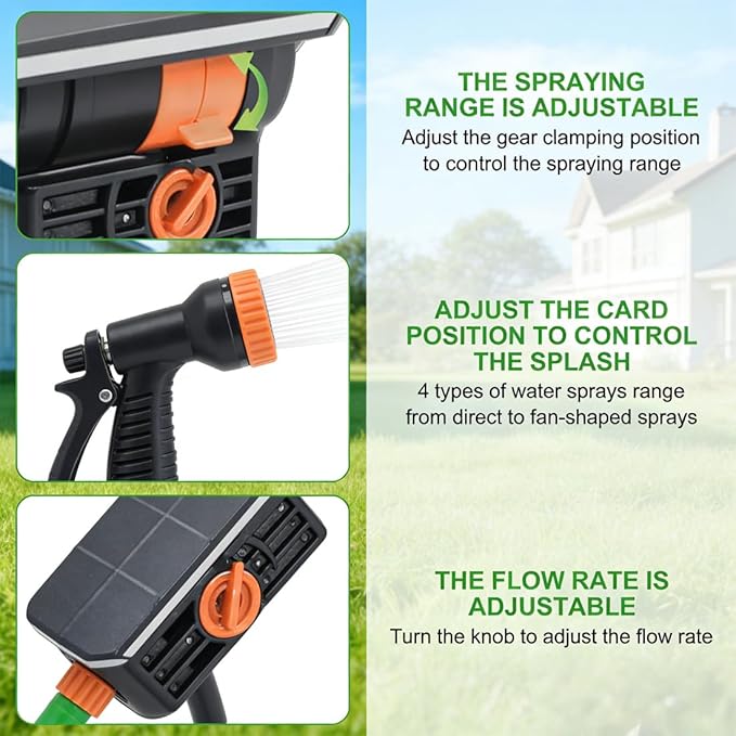 16-Nozzle Oscillating Sprinkler with Dual-Zone Sprinkler Water Timer, Sprinklers for Yard, Heavy Duty Automatic Lawn Garden Irrigation System (B-no Water time)