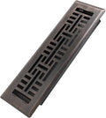 Howeall 2x10 Inches Heavy Duty Walkable Floor Register Easy Adjust Air Supply Lever Floor Vents - Seattle Design - Vent Cover for Home Floor - Oil Rubbed Bronze