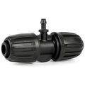 12 Pcs Barbed Tee 1/2 Inch To 1/4 Inch Irrigation Tubing Fittings, 1/2 Inch(1/2" ID x 0.65" OD) To 1/4 Inch Irrigation Adapter 16mm Hose Locked T Reducer To 1/4" Water Line Connection