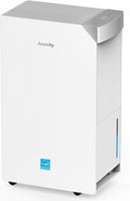 AEOCKY 74 Pint/D Energy Star Version 6.0 Dehumidifier, 4500 Sq.Ft Smart Compressor Dehumidifier with Drain Hose, Intelligent Humidistat,for Basement,Bedroom,Home,Bathroom