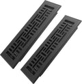 Howeall 2x10 Inches 2 Pack Heavy Duty Walkable Floor Register Easy Adjust Air Supply Lever Floor Vents - Seattle Design - Vent Cover for Home Floor - Matte Black