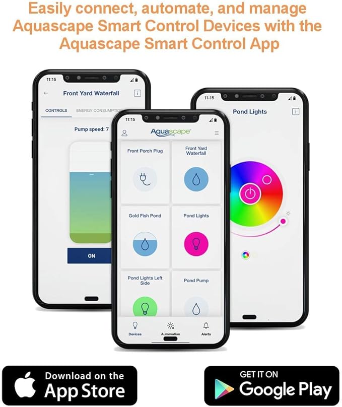 Aquascape SLD 5000-9000 GPH Adjustable Flow Pond Pump, Smart Device Controls | 45037