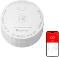 HEIMAN Smart Carbon Monoxide Detectors, Wi-Fi Nano CO Alarm, UL 2034 5th Certified, Real-Time App Notifications, Battery Powered, Test-Reset Button, 10-Year Figaro Sensor, Portable for Trave