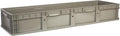 Hudson Exchange 48 x 15 x 7.5" Straight Wall Handled Open Storage Container Tote, Gray/Brown