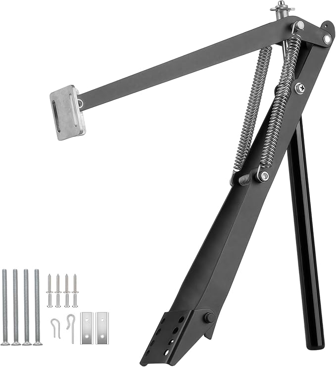 Greenhouse Window Opener Solar Heat Sensitive Dual Spring Powered Roof Vent Kit Automatic Greenhouse Accessories Tool Load Capacity of 15 lbs (Black Double Spring1PCS)