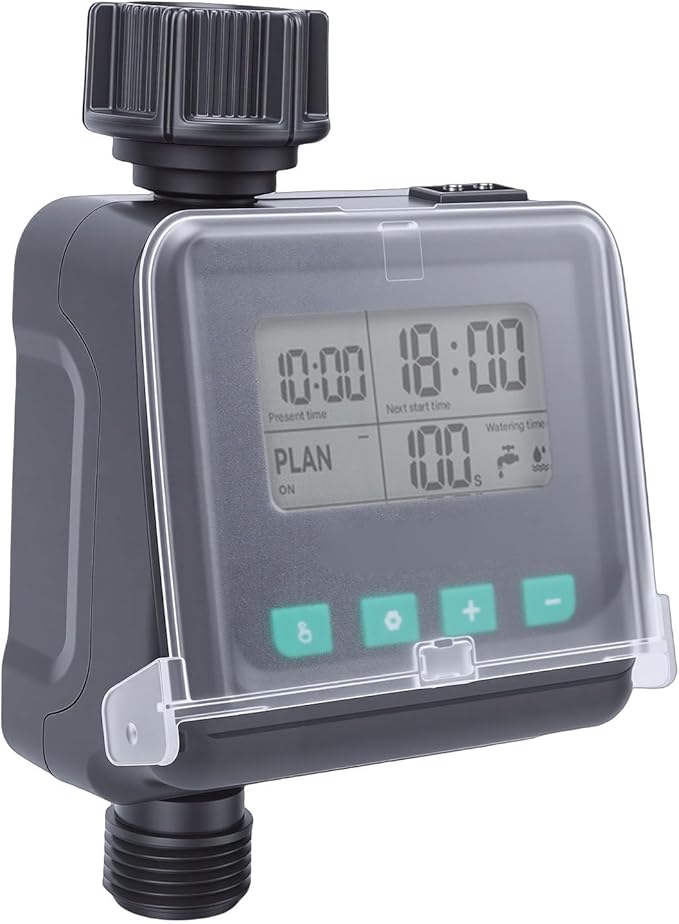 Generic Sprinkler Timer, Automatic Drip Irrigation Controller System, Programmable Outdoor Garden Hose Water Timer, for Lawn Yard Garden Watering, 1 Outlet