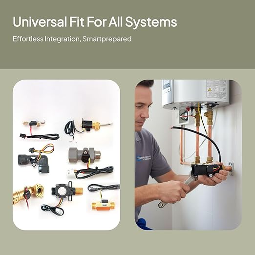 Water Heaters Flow Sensors Flow Switch Accessories Flow Rate Turbine Flow Meter Direct Replaces Easy Installation Hall Effect
