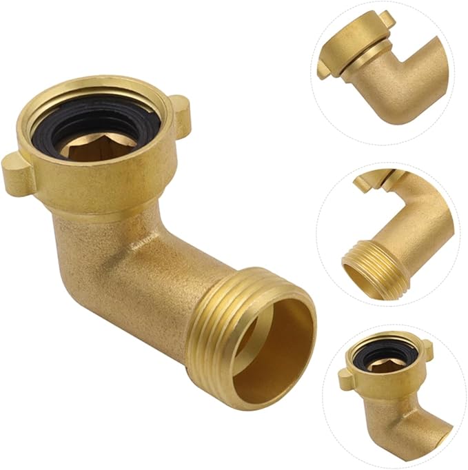 Milisten 1Pc Brass Hose Adapter Garden Irrigation Fitting with Quick Swivel Connector for Easy Installation and Reliable Watering Durable and Water Resistant Hose Connector