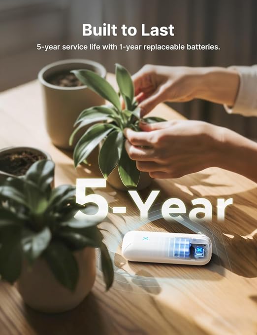 X-Sense Wi-Fi Temperature and Humidity Monitor, Indoor Humidity Meter with App Control, Temperature Sensor for House, Gardening, Free Data Storage Export, SBS50 Base Station Required (Not Included)
