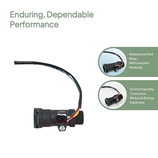 Water Heaters Flow Sensors Flow Switch Accessories Flow Rate Turbine Flow Meter Direct Replaces Easy Installation Hall Effect