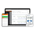 Elitech 4G Reusable Real-time Temperature Humidity Data Logger Light/Shock/Location, Built-in SIM Card, Shadow Data, Airplane Mode, Cloud Storage, SMS/Email/APP/Web Alarm,100000 Points, Loget260-TH