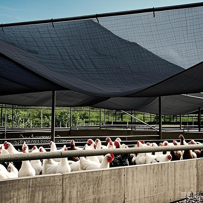 50% Black Shade Cloth with Reinforced Grommets Outdoor Mesh Tarp for Greenhouse, Plants, Tomatoes, Pergola, Barn Kennel,Patio Sunshad Garden and Chicken Coops Shade Cloth 13ftx20ft