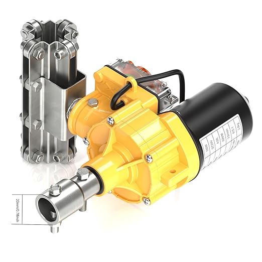 Greenhouse Film Roll Up Motor, 24V 100W Greenhouse Cooling System Roll-up Motor with Climber for Greenhouse Ventilation Clearance, Greenhouse Parts Accessories
