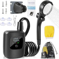 Smart Portable Shower Pump, Rechargeable Shower Pump with High Pressure & 4 Spray Modes,Electric Camping Shower for Outdoor, Pet Bathing & Car Washing,4 Mode