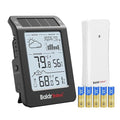 BaldrTherm Outdoor Indoor Thermometer Wireless Weather Station, Dual-Zone Childroom Temp Humidity Monitor, Auto Smart Backlight,Temp/Humidity/Barometric Trend Visualization, Black&White