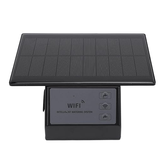 Solar Automatic Drip Irrigation Kit, Self Watering System, WiFi APP Control Irrigation with 2000mAh Battery, Ideal for Indoor Outdoor Plants, Flowers, Balcony, Patio & Garden