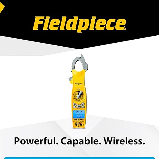 Fieldpiece SC680 Clamp Meter - Wireless Power Multitester for HVACR Professionals - AC/DC Swivel Clamp Meter with Dual Display - HVAC Tools