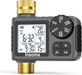 Sprinkler Timer with Brass Inlet & Outlet, Water Timer for Garden Hose with Auto/Manual/Rain Delay Mode, Easy Setup Hose Timers for Lawn, Garden, Vacation Watering,1 Outlet