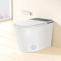 Smart Toilet with Bidet Built in,One Piece Bidet Toilet,Japanese Toilet for Bathroom with Remote Control,Modern Elongated Toilet with heated toilet seat,bidet warm water,Foot Sensor Operation