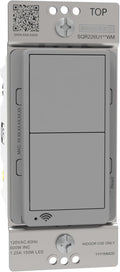 Square D by Schneider Electric X Series 15 Amp WiFi Energy Monitoring Light Switch, Single-Pole/3-way, 600 Watt, Rocker, Matter Certified, Works with Alexa, Google Home, Apple Home, Matte Grey