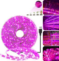 LED Grow Light Strips, Waterproof Full Spectrum Plant Grow Light, USB 9.84ft 180LEDs, Flexible Growing Lamp for Indoor Plants Succulents Hydroponics Greenhouse Gardening