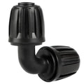 Drip Irrigation Elbow Fittings, 12 Pieces 1/2'' Dripline Locked Barbed Elbow Connectors for 1/2 Inch Irrigation Tubing (1/2" ID x 0.650" OD) 90 Degree Corner for Garden Sprinkler Systems