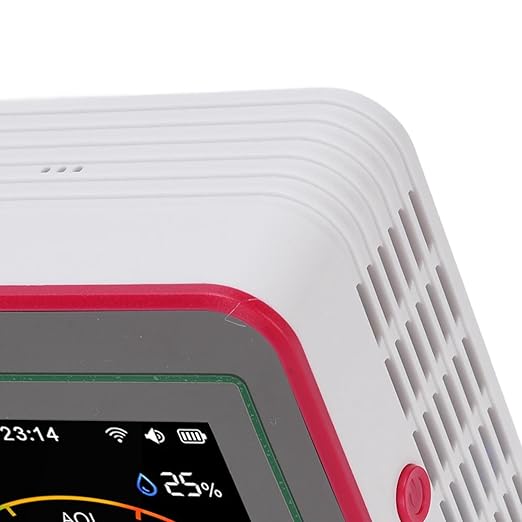 Air Quality Tester 15 in 1 Design 2.8 Inch HD Display CO2 TVOC HCHO PM2.5 Temperature Humidity Timer WiFi Air Quality Detector (Type 2)