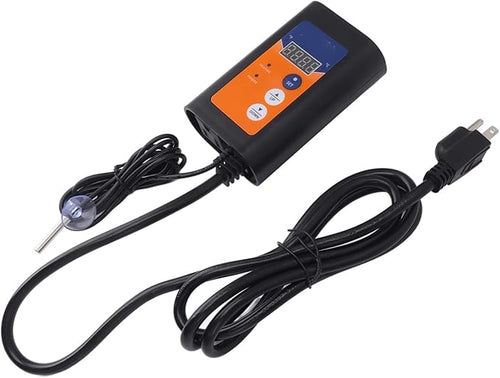 1000W Reptile Thermostat Digital Temperature Controller with Quick Response Probe for Greenhouse Pet Heat Pad Germination (US Plug 120V)