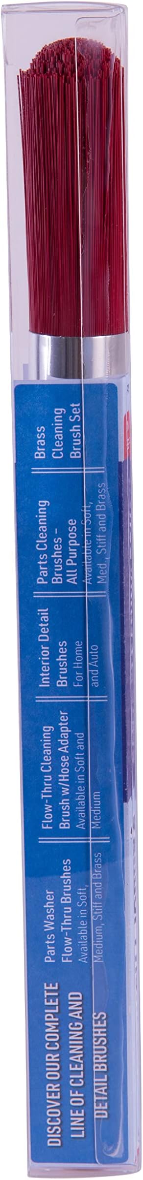 Ohio Brush Works, Parts Cleaning Brush, Handmade in The USA, Home and Auto Use, Solid Ergonomic Wood Handle (Medium Bristle)