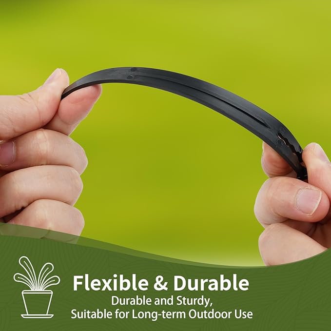 120 Pack Drip Irrigation Support Stakes, 5.68 Inch Plastic Stakes for 1/4″ Drip Tubing, Universal Hose Holders for Lawn, Vegetable Garden,Gardening,Greenhouse,Indoor/Outdoor Use