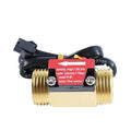 G1/2" Male Thread Brass Water Flow Sensor Switch Hall Effect Liquid Flowmeter Fluidmeter Counter BSP 1-25L/Min（44 mm in Total Length）