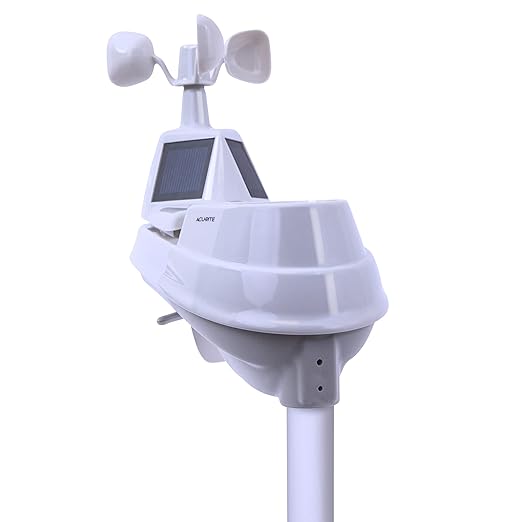 AcuRite Iris PRO+ (5-in-1) Weather Sensor with Rain Gauge, Wind Speed, Wind Direction, Temperature and Humidity (06014M)