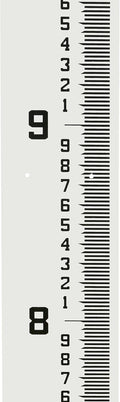 AdirPro 7" Wide Stream Gauge - Heavy Duty Staff - All Weather Measuring - Water Depth - Flow Meters 5.5' - 10.5' (100ths/10ths/feet)