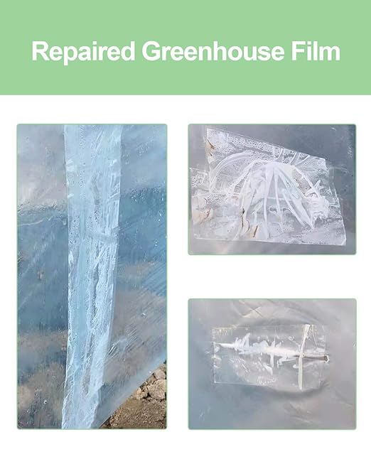 vensovo Greenhouse Covering Plastic Repair Tape - 6 mil Thickness 2″x108′ Garden Green House Sheeting, Plastic Polyethylene Film Repair Tape