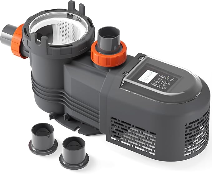Variable Speed Pool Pump 3 HP, 220V-240V Inground Swimming Pool Pump with Timer, High Flow 11359 GPH Energy-Efficient Self Priming Above Ground Pool Pumps with Filter Basket