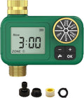 MOES 1 Zone Water Timer for Garden Hose, Heavy Duty Solid Brass Inlet & Outlet, Programmable Sprinkler Timer Battery Operated, High-Flow Faucet Valve with Rain Delay for Lawn Irrigation (Non-WiFi)