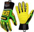 Seibertron High-Vis Series Cut Resistant Reducing Anti-Impact Mechanics Heavy Duty Safety Rescue Oil and Gas Gloves