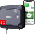 Outdoor Smart Sprinkler Controller with Protector, WiFi Irrigation Controller Easy Use App Enabled, 16 Zones + 16 Plans, Save Water Auto Skip Rain, Freeze & Wind, 10 Minutes Install