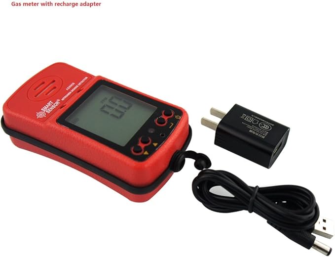 Handheld NO2 Gas Leak Detector 0-20PPM Portable LCD Display Rechargeable Li-Battery Powered Digital Nitrogen Dioxide Gas Monitor