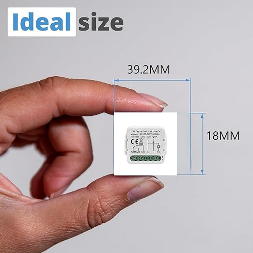 1CH Dry Contact WiFi Relay Switch Module,DC 12/24V AC 100-240V,Tuya Smart Life app,Compatible with Alexa,Google Home
