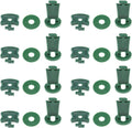 50 Sets Greenhouse Extenders Clips, Shading and Insulation Twist Clips for Fixing Greenhouse Bubble Wrap Sunshade Net Insulation Shading (Clips + Washers + T-shaped Extenders)