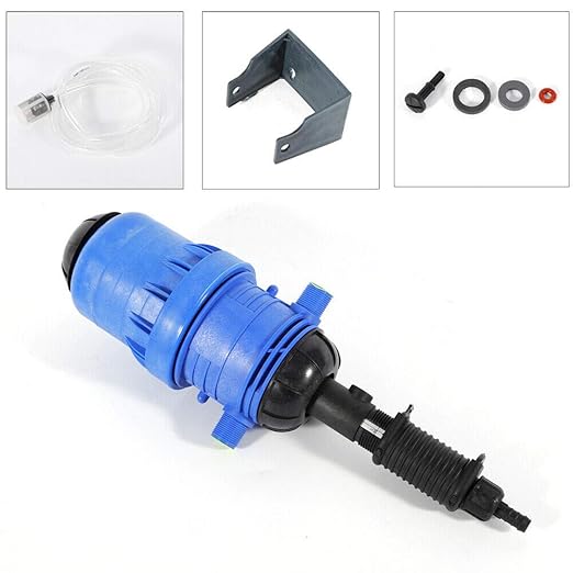 Adjustable Fertilizer Injector Dispenser Proportioner Automatic Dosing Pump 4-30℃ 0.4-4% Water Powered Chemical Liquid Doser Dispenser