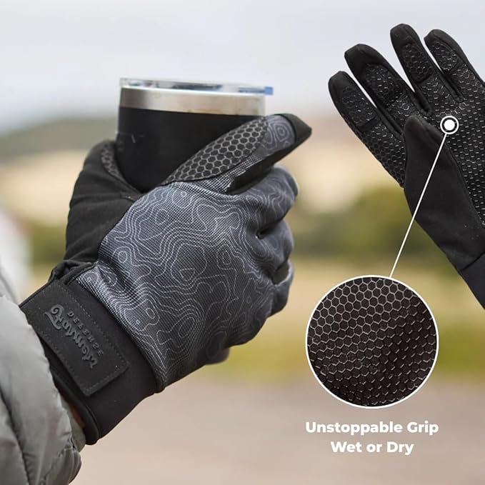 FARMER'S DEFENSE Waterproof Winter Work Gloves, Insulated, Touchscreen-Friendly, for Gardening, Snow Shoveling & Outdoor Work
