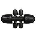 Barbed Tee 1/2" to 1/4" Drip Irrigation Fittings: 10 Pieces 1/2 Inch Tubing (1/2" ID x0.6-0.63" OD) Six-way Connectors for 16mm to 1/4 Inch Irrigation Drip System