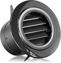 HG Power 3 Inch Vent Cover, ABS Plastic Soffit Vent with Screen Mesh, Black Exterior Vent covers for Exhaust Fan, Bathroom, Kitchen, Garage Durable Exterior/Indoor Use