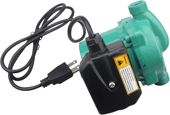 BACOENG 3/4 inch NPT Hot Water Circulation Pump for Floor Heating & Recirculating System w/Connectors